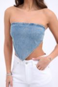 6222 KOT CROP-MAVİ resmi